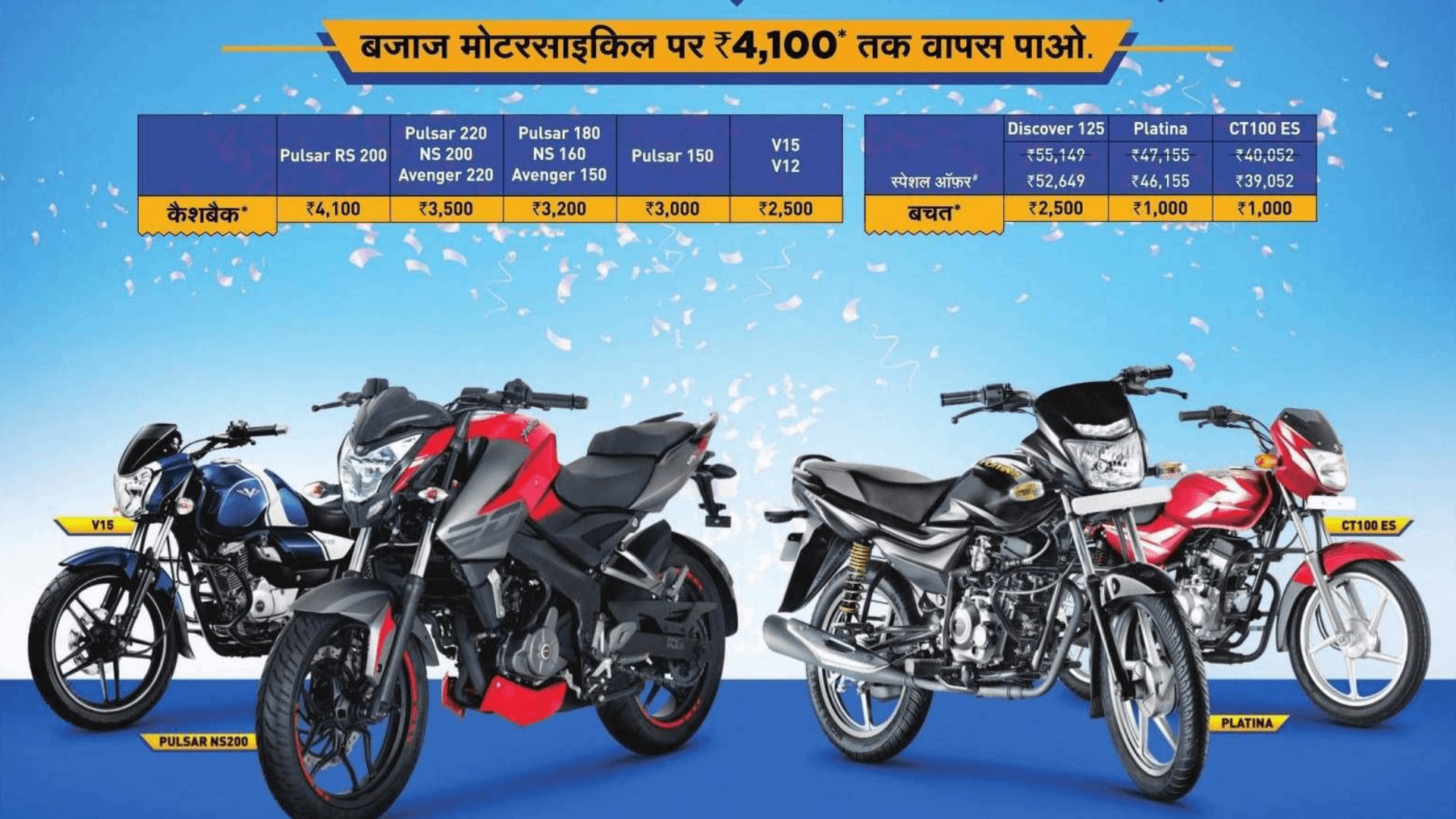 Bajaj Cashback Banner